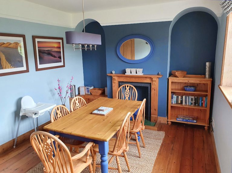 Coastguard Cottage Dining Room view to window