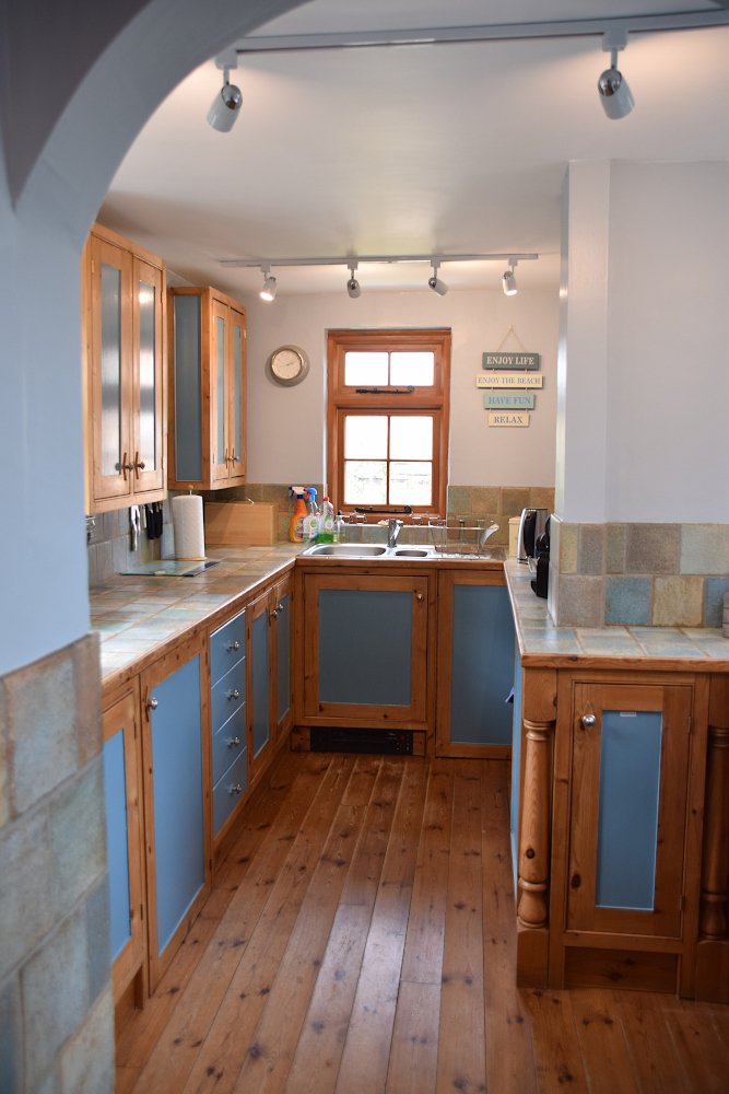Coastguard Cottage Kitchen view to window